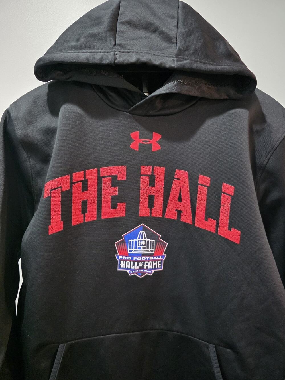 Under Armour Pro Football Hall of Fame The Hall Hoodie Mens Large Black Pullover
